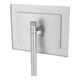 Moravia Miroir de circulation en acier inoxydable 400 × 600 mm cadre rouge/blanc + collier 76 mm