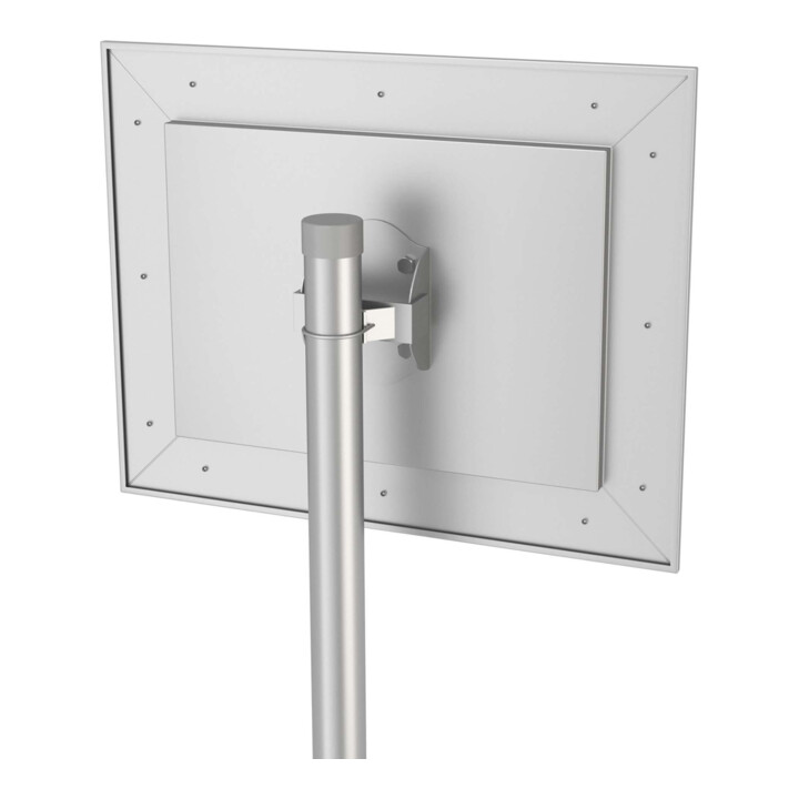 Moravia Miroir de circulation en acier inoxydable 400 × 600 mm cadre rouge/blanc + collier 76 mm
