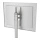 Moravia Miroir de circulation en acier inoxydable 600 × 800 mm cadre rouge/blanc + collier 76 mm