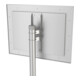 Moravia Miroir de circulation en acier inoxydable 800 × 1000 mm cadre rouge/blanc + collier 76 mm