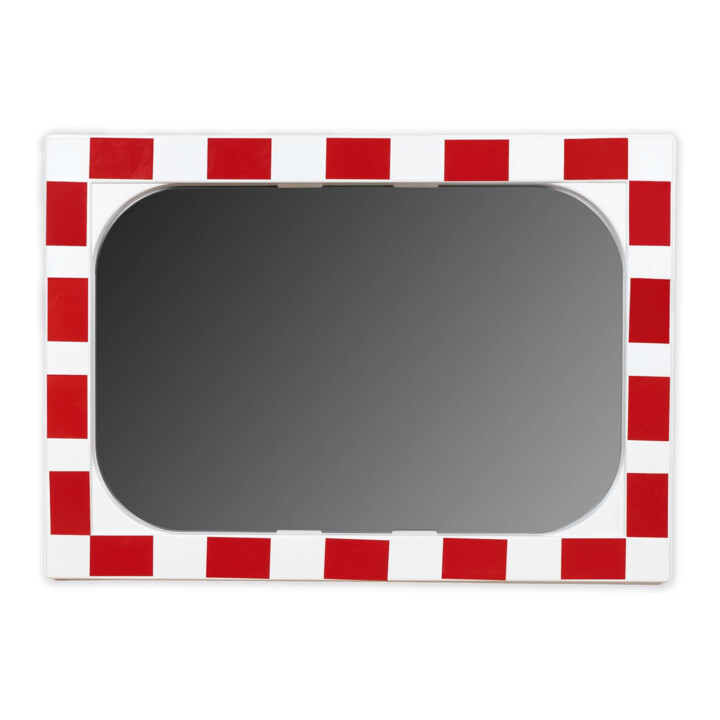 Moravia Miroir de circulation en verre securit 400 × 600 mm avec chauffage + collier 76