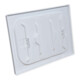 Moravia Miroir de circulation en verre securit 400 × 600 mm avec chauffage + collier 76