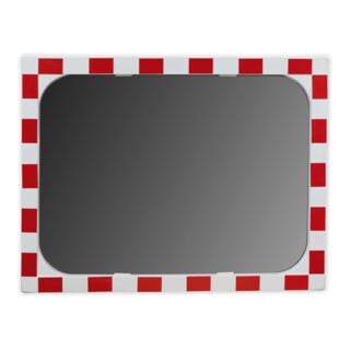 Miroir de circulation Moravia en verre Sekurit avec chauffage + pince de 76 mm