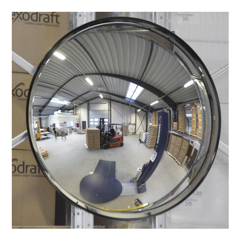 Moravia Miroir mural en acrylique 450 × 100 mm avec bordure noire