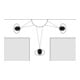 Miroir boule Moravia en verre acrylique miroir 3 directions-2