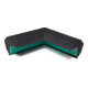 Moravia MORION Protection d'angle trapézoïdal 40 × 40 coin extérieur à deux branches noir-1