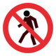 Moravia panneau d'avertissement rouge FOOTWALKING PROHIBITED-3