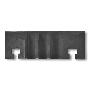 Moravia Passe-câbles grand élément de finition avec rainure noir 283 × 600 × 75 mm