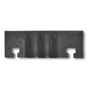 Moravia Passe-câbles grand élément de finition avec rainure noir 283 × 600 × 75 mm