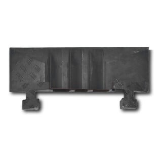 Moravia Passerelle de câble grande élément de finition avec tenon noir 283 × 600 × 75 mm