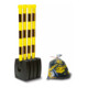 Moravia pédalier pliable noir/jaune 4 poteaux 50 x 900 mm + 10 m de chaîne 4 pcs.-4