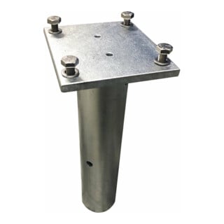 MORAVIA Plaque de contreventement 330 mm avec 4 vis M12 pour bétonnage