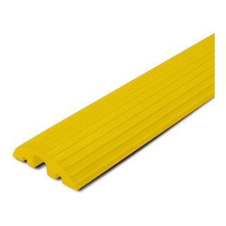 Moravia Ponte per cavi, piccolo, giallo, 3 canaline per cavi, 1200x210x65mm