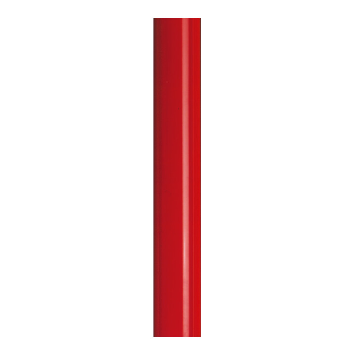 Moravia Poteau de sangle alu rouge avec bande rouge/blanche hachurée, L 3000 mm, 60 × 895 mm