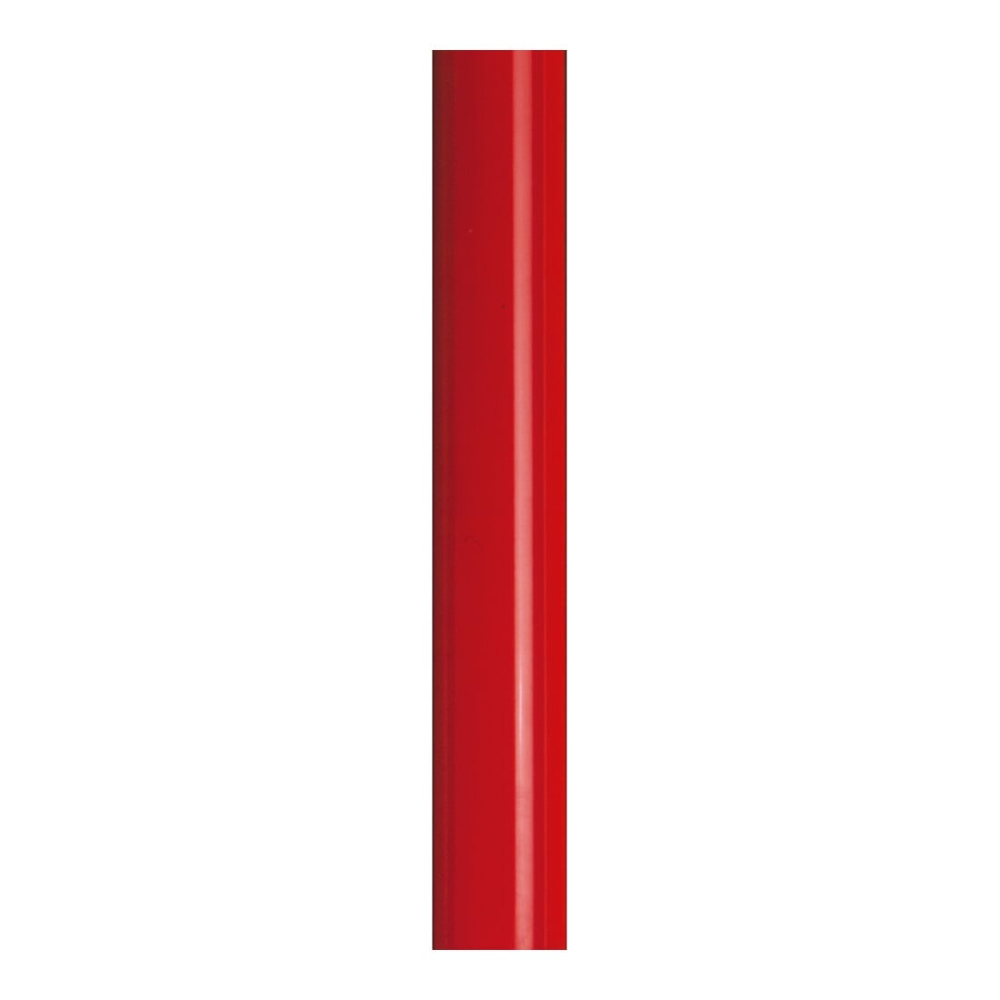 Moravia Poteau de sangle alu rouge avec bande rouge/blanche hachurée, L 3000 mm, 60 × 895 mm