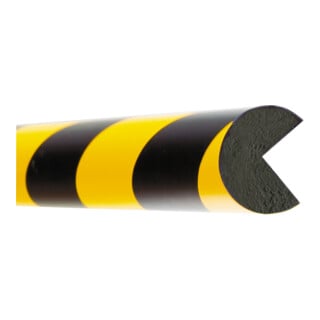 Moravia Prallschutz MORION Kreis Kantenschutz 40 x 40 mm Länge 1000 mm gelb/schwarz magnetisch