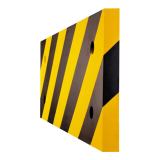 Moravia Protection anti-chocs MORION pour colonnes rondes Rectangulaire 200 × 20 × 500 mm noir / jaune