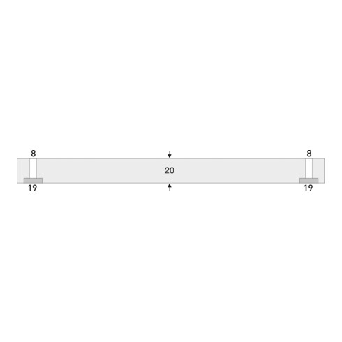 Moravia Protection anti-chocs MORION pour colonnes rondes Rectangulaire 200 × 20 × 500 mm noir / jaune