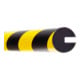 Moravia Protection anti-chocs MORION profil circulaire 40 × 40 × 8 mm longueur 5000 mm jaune/noir-1