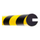 Moravia Protection anti-chocs MORION profil circulaire 40 × 40 × 8 mm longueur 5000 mm jaune/noir-5