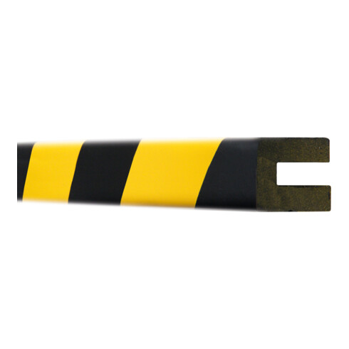 Moravia Protection anti-chocs MORION profil rectangulaire 30 × 25 × 8 mm L 5000 mm jaune/noir