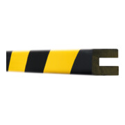Moravia Protection anti-chocs MORION profil rectangulaire 30 × 25 × 8 mm L 5000 mm jaune/noir