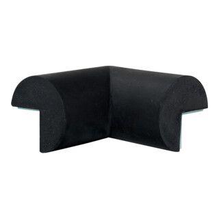 Moravia Protection anti-chocs MORION Profilé d’angle circulaire 40 × 40 Coins intérieurs deux branches noir
