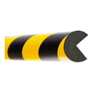 Moravia Protection anti-chocs MORION Protection d'angle circulaire 40 × 40 mm L 1000 mm jaune/noir magnétique