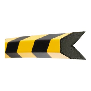 Moravia Protection anti-chocs MORION Protection d'angle trapézoïdale 40 × 40 mm longueur 1000 mm noir / jaune magnétique