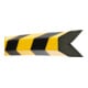 Moravia Protection anti-chocs MORION Protection d'angle trapézoïdale 40 × 40 mm longueur 1000 mm noir / jaune magnétique-1