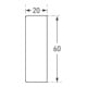 Moravia Protection anti-chocs MORION rectangle 20 × 60 mm L 1000 mm blanc-3