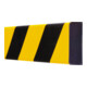 Moravia Protection anti-chocs MORION rectangle 20 × 60 mm L 1000 mm jaune/noir percé-1
