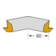 Moravia Protection anti-chocs MORION Trapeze Protection d’angle 40/40 Coin intérieur à deux branches noir-3