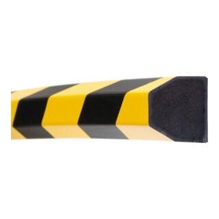 Moravia Protection anti-chocs MORION trapezoïdal 40 × 40 mm L 1000 mm noir/jaune magnétique