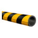 MORAVIA Protection complète de tube circulaire 50/75 PU jaune/noir 1000 mm