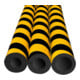 MORAVIA Protection complète de tube circulaire 50/75 PU jaune/noir 1000 mm