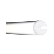 Moravia Protection contre les chocs MORION profil circulaire 40 × 40 × 8 mm L 1000 mm blanc