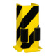 Moravia Protection d’amorce profil U avec rouleau guide noir/jaune 400 × 160 × 6 mm-1