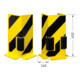 Moravia Protection d’angle avec rouleau guide noir/jaune 400 × 160 × 6 mm-2