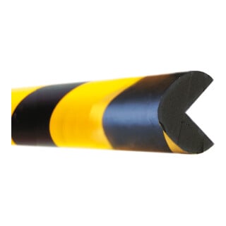 Moravia Protection d’angle MORION 30 × 30 mm longueur 1000 mm noir/jaune magnétique