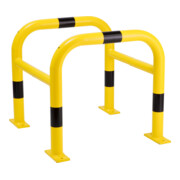 Moravia Protection de colonne acier noir/jaune 2 pièces 600 × 620 × 620 mm à cheviller-1