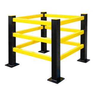 MORAVIA Protection de colonne hybride Set complet 12 traverses 4 poteaux d’angle