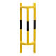 Moravia Protection de tube Groß 1000 noir/jaune 1000 × 350 × 300 mm avec plaques sol/murales-1