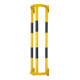 Moravia Protection de tuyau Grande 1500 noir/jaune 1500 x 350 x 300 mm avec plaques murales-1
