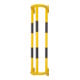 Moravia Protection de tuyau Grande 1500 noir/jaune 1500 x 350 x 300 mm avec plaques murales-1
