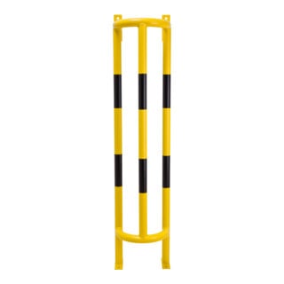 Moravia Protection de tuyau Groß 1500 noir/jaune 1500 x 350 x 300 mm avec plaques sol/murales