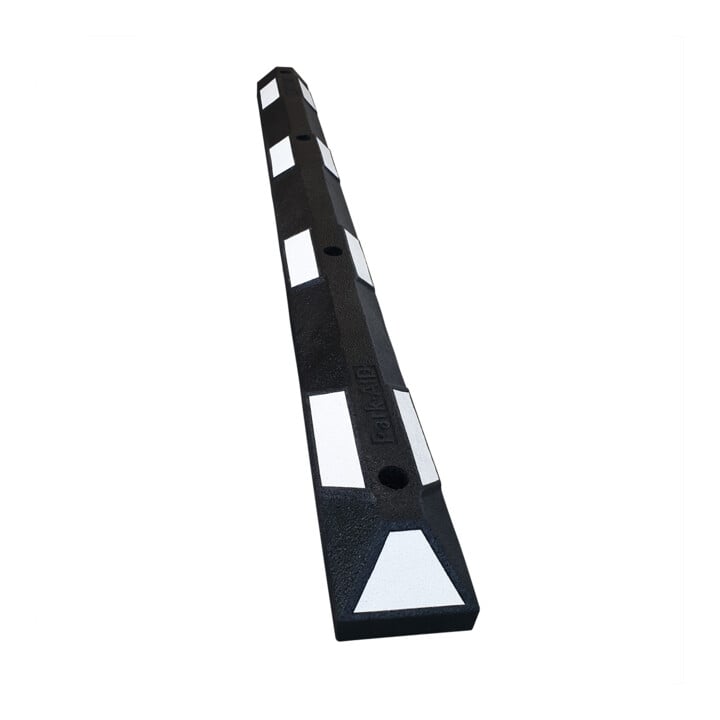 MORAVIA Radstopp Park-AID 1.800 mm schwarz mit weißen Reflexstreifen inklusive Befestigungsmaterial