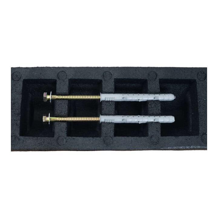MORAVIA Radstopp Park-AID 550mm schwarz gelb inklusive Befestigungsmaterial