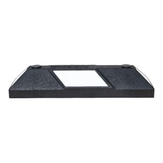 MORAVIA Radstopp Park-AID 550mm schwarz mit weißen Reflexstreifen inklusive Befestigungsmaterial