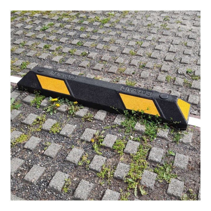 MORAVIA Radstopp Park-AID 900 mm schwarz gelb Reflexstreifen inklusive Befestigungsmaterial